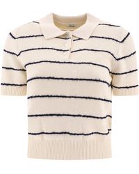 Aspesi - Striped Polo Shirt - Lyst