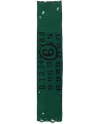 MM6 by Maison Martin Margiela - Virgin Wool Scarf-Donna - Lyst