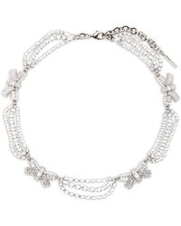 Alessandra Rich - Bow Necklace Jewelry - Lyst
