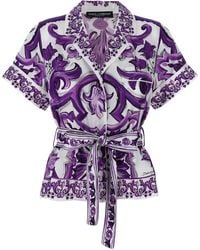 Dolce & Gabbana - Dolce&Gabbana Maiolica Shirt - Lyst