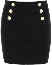Pinko - Cipresso Mini Skirt With Love Birds Buttons - Lyst