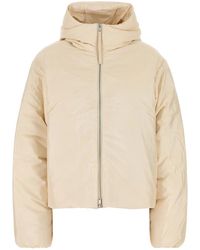 Jil Sander - Cream Nylon Blend Down Jacket - Lyst