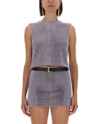 Self-Portrait - Metal Mesh Top - Lyst