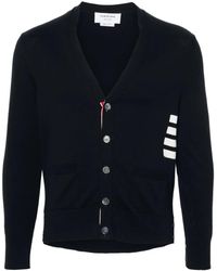 Thom Browne - Cardigan Con Scollo A V - Lyst