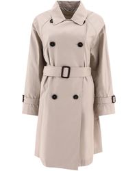 Max Mara The Cube - Double Breasted Trench Coat - Lyst
