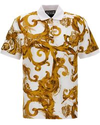 Versace - All Over Print Polo Shirt - Lyst
