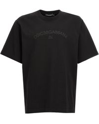 Dolce & Gabbana - Logo Print T Shirt Nero - Lyst