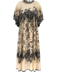 Zimmermann - Rhiannon Maxi Abiti Bianco/Nero-Donna - Lyst