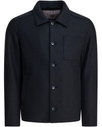 Herno - Virgin Wool Overshirt Jacket Jackets And Coats - Lyst