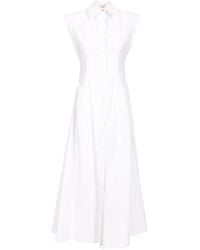 Sportmax - Sleeveless Cotton Dress Dresses - Lyst