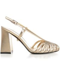 ALEVI - Marta Sandals Gold - Lyst
