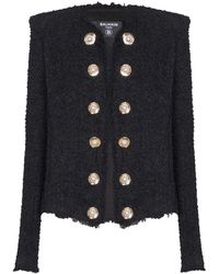 Balmain - Tweed Blazer - Lyst