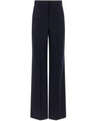 Max Mara - Medium Pantaloni Blu-Donna - Lyst