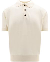 Lardini - Cotton And Viscose Polo Shirt - Lyst
