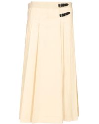 DURAZZI MILANO - Pleated Midi Kilt Skirts - Lyst