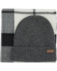 Barbour - "Pendle" Beanie And "Blair" Scarf Set - Lyst