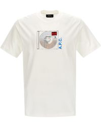 A.P.C. - Jibe T Shirt Bianco - Lyst