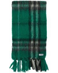 Burberry - Check Scarves Verde-Uomo - Lyst