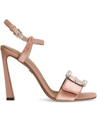 Dolce & Gabbana - Crystal Buckle Sandals - Lyst
