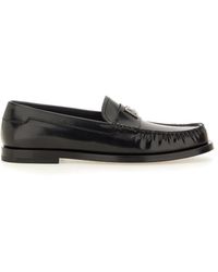Dolce & Gabbana - Mocassino Con Logo - Lyst