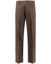 Enfants Riches Deprimes - Linen Blend Striped Trousers - Lyst