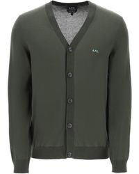A.P.C. - Cardigan In Cotone Curtis - Lyst