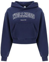 Sporty & Rich - Wellness Cropped Hoodie - Lyst