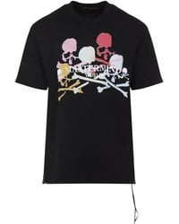 MASTERMIND WORLD - Cotton Multi Skull Short Sleeves Tee-Uomo - Lyst