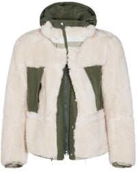 Sacai - Jackets Ecru/Khaki - Lyst