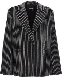 ROTATE BIRGER CHRISTENSEN - Sequin Pinstripe Blazer Blazer And Suits - Lyst