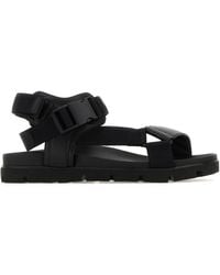 Prada - Buckle-Fastening Open-Toe Sandals - Lyst