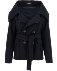 DSquared² - 'Peacoat Robe' Coat - Lyst