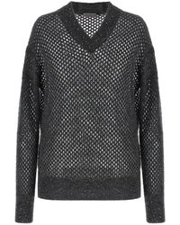 Brunello Cucinelli - Rustic Dazzling Net Sweaters And Cardigans - Lyst