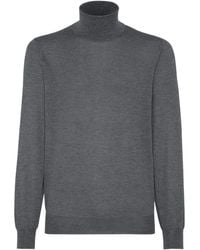 Brunello Cucinelli - Cashmere Blend Turtle-Neck Sweater - Lyst