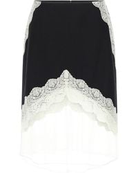 Jil Sander - Organza Lace Wool Skirt - Lyst