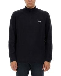 BOSS - Sweatshirt With Logo-Uomo - Lyst