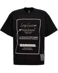 Yohji Yamamoto - Neighborhood T Shirt Bianco/Nero - Lyst