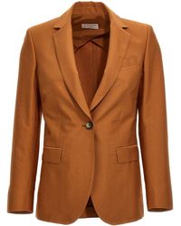 Alberto Biani - Cotton Single Breast Blazer Jacket Blazer And Suits - Lyst