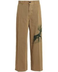 Incotex - Printed Cotton Trousers Pants - Lyst