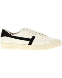 Tom Ford - Jarvis Sneakers Bianco/Nero-Uomo - Lyst