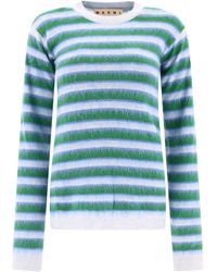 Marni - Striped Mohair Sweater - Lyst