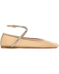 AMINA MUADDI - Mesh Ane Ballerinas - Lyst