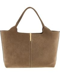 Tod's - Small To Medium Suede Shopping Bag - Lyst