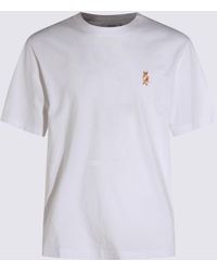 Maison Kitsuné - T-Shirts And Polos Light And Natural-Uomo - Lyst