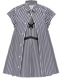Sacai - Overlay Striped Shirt - Lyst