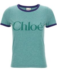 Chloé - Tshirt Con Logo - Lyst