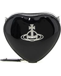 Vivienne Westwood - Mini Heart Borse A Tracolla Nero-Donna - Lyst