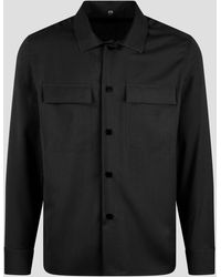Low Brand - Tropical Wool Shirt Jacket - Lyst
