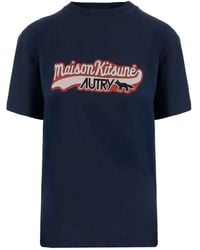 Autry - X Maison Kitsuné Logo Print T-Shirt - Lyst