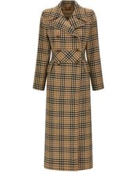 Valentino Garavani - Houndstooth Wool Coat Coats And Trench Coats - Lyst